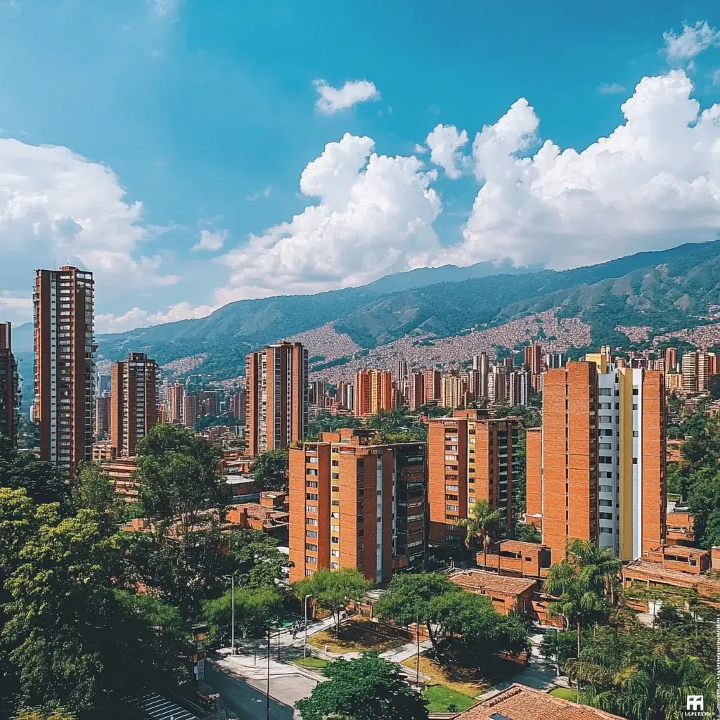 Vista panorámica de Medellín desde el valle